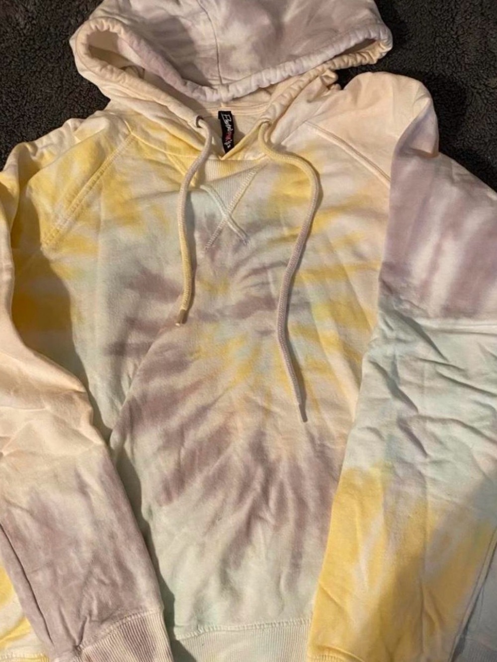 Electric Family Hoodie in Cream and Yellow